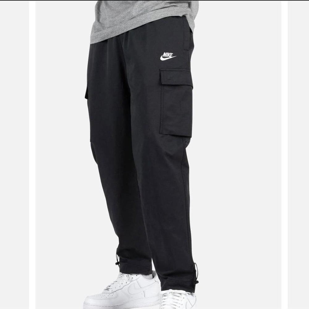 Nike Sportswear Club Mens Woven Taffeta Cargo Pants Black